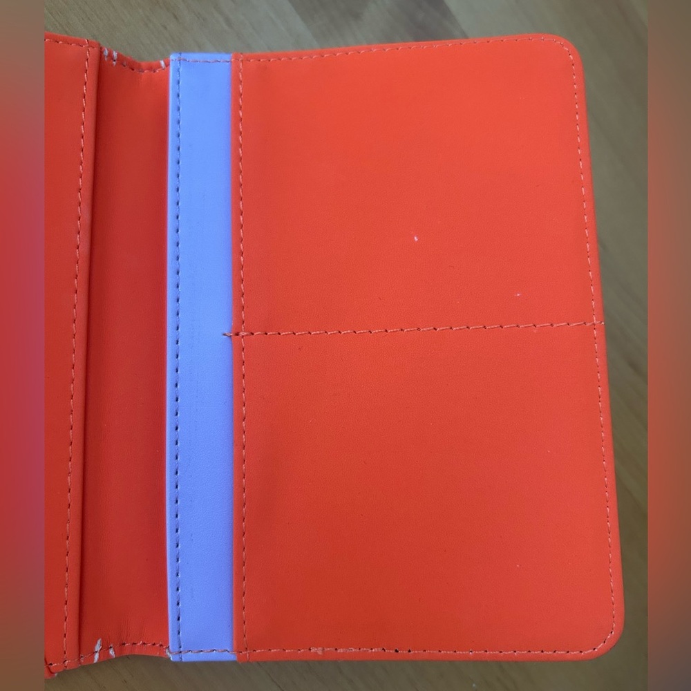 PENCIL & PAPER CO. for ANTHROPOLOGIE Howdy Passport Cover Green Ivory Orange - Picture 6 of 6